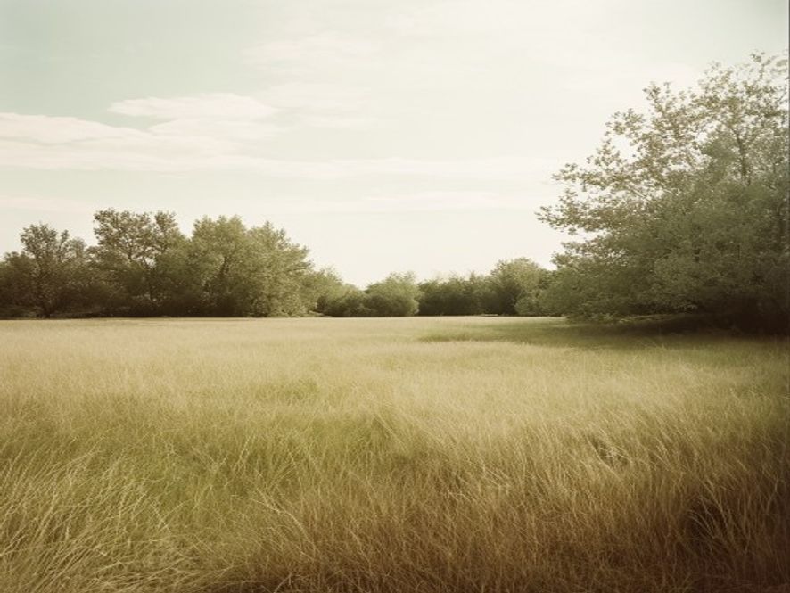 Peaceful progression through seasons or time with natural outdoor elements